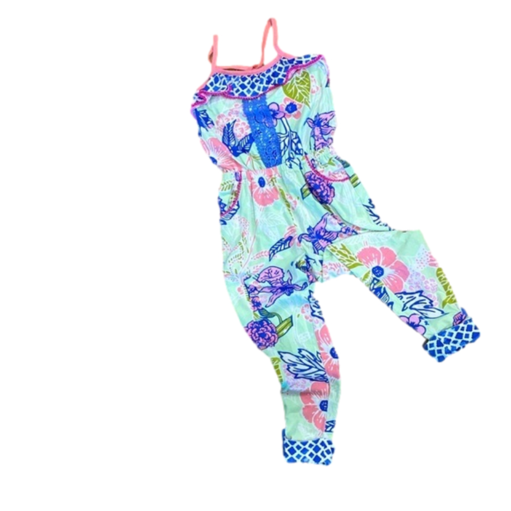 Matilda Jane 🌺 Romper one piece outfit. Soft very detailed floral girls size 6